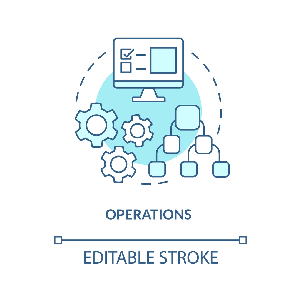 Operations turquoise concept icon - USC Global Supply Chain Management ...